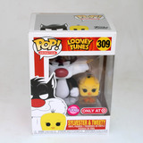 Funko POP! Animation Looney Tunes #309 Sylvester & Tweety (Flocked) - Limited Target Exclusive - New, With Minor Box Damage