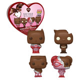 Funko Pocket POP! DC Comics Batman The Animated Series 4-Pack Valentines Figures (Chocolate) - New, Mint Condition