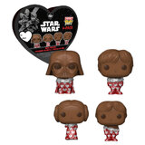 Funko Pocket POP! Star Wars 4-Pack Valentines Figures (Chocolate) - New, Mint Condition