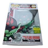 Funko POP! Animation Yu-Gi-Oh! #1609 Elemental Hero Flame Wingman - 2024 San Diego Comic Con (SDCC) Limited Edition - New, But Imperfect