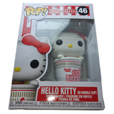 Funko POP! Sanrio Hello Kitty #46 Hello Kitty (In Noodle Cup) - Limited USA Exclusive - New, But Imperfect