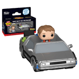 Funko Bitty POP! Rides Back To The Future #85521 Marty McFly & Delorean - New, Mint Condition