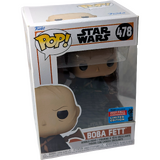 Funko POP! Star Wars The Mandalorian #478 Boba Fett - New York Comic Con Exclusive - New, Non-Mint Condition
