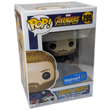 Funko POP! Marvel Avengers Infinity War #299 Captain America Battle Pose - Walmart Exclusive - New, Non-Mint Condition