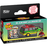 Funko Bitty POP! Rides Jurassic Park Dr. Alan Grant And Jurassic SUV - New, Mint Condition