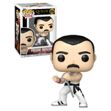 Funko POP! Rocks Queen #496 Freddie Mercury (Lightning Bolt Singlet) - New, Mint Condition
