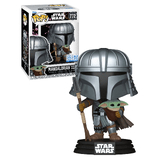 Funko POP! Star Wars #772 Mandalorian With Grogu (aka Baby Yoda) - New, Mint Condition