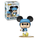 Funko POP! Disney Mickey And Friends #1704 Baseball Mickey - New, Mint Condition