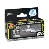 Funko Bitty POP! Rides Star Wars The Mandalorian In N1 Starfighter (With Grogu) - New, Mint Condition