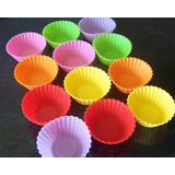 12 x Silicone Mini Muffin Cups