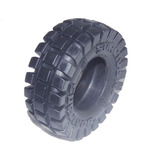 Tough Rubber Tyre Dog Toy - 11cm Black
