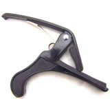 Black Trigger Capo for Acoustic Electric Classical Guitar Round Style