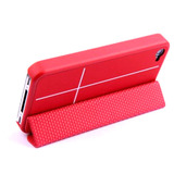 Red Magnetic Smart Case Cover For Apple iPhone 4/4S