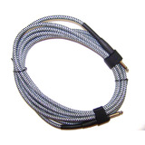 3m Guitar Patch Lead Cable - Plaid/Braided
