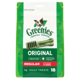 Greenies Dental Chews/Treats For Dogs - Regular x 18 - 510g