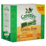 Greenies Dental Chews/Treats For Dogs - Petite x 60 - 1Kg