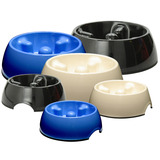 DogIt Go Slow Anti-Gulping Dish for Dogs and Puppies