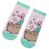 Pusheen Mermaid No Show Socks - One Size Fits Most - New