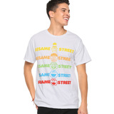 Sesame Street Gradient Faces T-Shirt - Hot Topic Exclusive - New With Tag