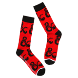 Dungeons & Dragons Ampersand Logo Crew Socks By Bioworld - Mens Size 8-12 - New, With Tags