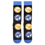 Marvel Thor Love And Thunder Symbols Crew Socks By Bioworld - Shoe Size 8-12 - Imported