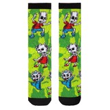 The Simpsons Skeleton Kids Tie-Dye Crew Socks By HYP - 5-12 - New