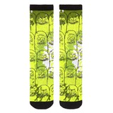 Rick And Morty Pickle Rick Tie-Dye Crew Socks By HYP - 5-12 - New