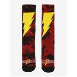 Shazam Tie-Dye Style Crew Socks By Hyp - Shoe Size 5-12 - New