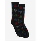 Avatar The Last Airbender Elements Crew Socks By Nickelodeon - Shoe Size 6½-12 - New