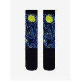 Van Gogh Starry Night Crew Socks By Hot Topic - Shoe Size 8-12 - New