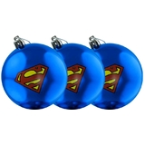 DC Comics Superman Christmas Bauble Ornaments (Set Of 3) - New, Mint Condition