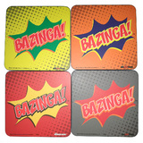 The Big Bang Theory 'Bazinga!' Coaster Set Of 4 - Collectible Coasters - New In Package