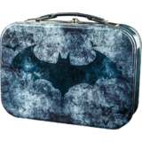 DC Batman Arkham Knight Logo Lunchbox Metal Case - New, Licensed