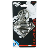 DC Superman Logo Pewter Keychain - New, Mint Condition