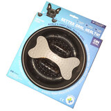 OH Bowl - World's First Oral Health Dog Bowl - Black, Medium