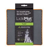 Lickimat Tuff - Soother, Orange - Oral Health Boredom Buster For Dogs