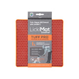 Lickimat Tuff Pro - Soother, Orange - Oral Health Boredom Buster For Dogs