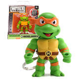 Jada Toys Metals Die Cast M25 2.5" Keychain Teenage Mutant Ninja Turtles Michelangelo - New, Mint Condition