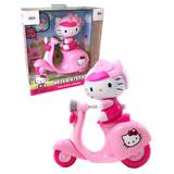 Jada Toys Hello Kitty Figurine And Push Along Scooter Collectible Playset