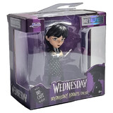 Jada Toys Metalfigs Wednesday Addams (Dress) 2.5" Die-Cast Collectible Figure - New, Sealed