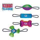 Kong Pull & Squeak Dog Toy - Four Fun Designs - Tug Fetch - Medium/Large