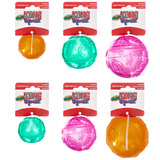 Kong Squeezz Crackle Ball No Squeak Toy for Dogs - Three Sizes