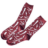 The Walking Dead Weapons Business Socks Mens Shoe Size 6-12 NEW