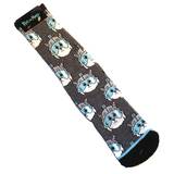 Adult Swim Rick And Morty Snowball Athletic Style Crew Socks - New