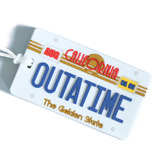 Back To The Future Themed Luggage Bag Tag 'OUTATIME' - New Mint Condition