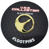 Black Mirror U.S.S. Callister Enamel Pin/Brooch By Loot Crate - Licensed - New, Mint Condition