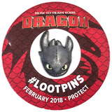 Toothless How To Train Your Dragon Enamel Pin/Brooch By Loot Crate - Licensed - New, Mint Condition