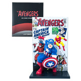 Captain America Collectible Figure - 3D Avengers Comic Standee - Loot Crate Exclusive - New, Mint Condition