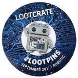 Robotic Theme Enamel Pin/Brooch By Loot Crate - New, Mint Condition