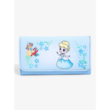 Disney Cinderella Chibi Character Flap Wallet by Loungefly - New, With Tags